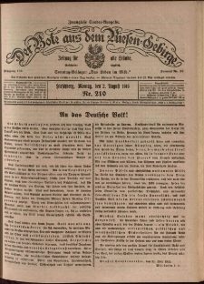 Der Bote aus dem Riesen-Gebirge : Zeitung f&uuml;r alle St&auml;nde, R. 103, 1915, nr 210