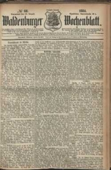 Waldenburger Wochenblatt, Jg. 30, 1884, nr 68