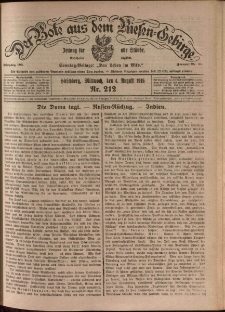 Der Bote aus dem Riesen-Gebirge : Zeitung f&uuml;r alle St&auml;nde, R. 103, 1915, nr 212