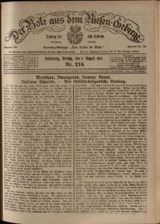 Der Bote aus dem Riesen-Gebirge : Zeitung f&uuml;r alle St&auml;nde, R. 103, 1915, nr 214