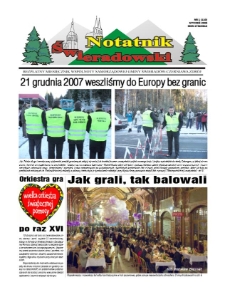 Notatnik Świeradowski : bezpłatny miesięcznik wsp&oacute;lnoty samorządowej Gminy Świerad&oacute;w-Czerniawa Zdr&oacute;j, 2008, nr 1 (110)