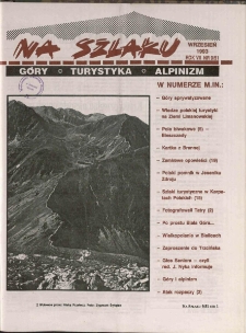 Na Szlaku : g&oacute;ry, turystyka, alpinizm, 1993, nr 9/51