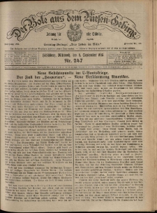 Der Bote aus dem Riesen-Gebirge : Zeitung f&uuml;r alle St&auml;nde, R. 103, 1915, nr 247
