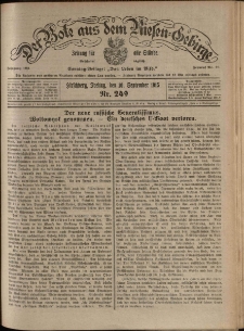 Der Bote aus dem Riesen-Gebirge : Zeitung f&uuml;r alle St&auml;nde, R. 103, 1915, nr 249