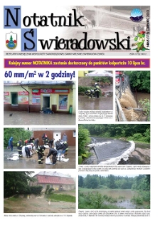 Notatnik Świeradowski : bezpłatny miesięcznik wsp&oacute;lnoty samorządowej Gminy Miejskiej Świerad&oacute;w-Zdr&oacute;j, 2013, nr 6! (175)
