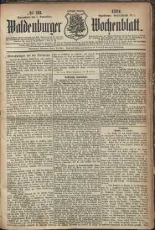 Waldenburger Wochenblatt, Jg. 30, 1884, nr 88