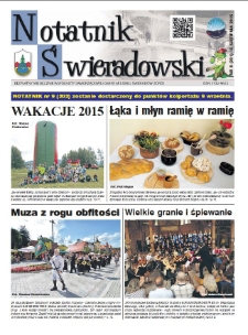 Notatnik Świeradowski : bezpłatny miesięcznik wsp&oacute;lnoty samorządowej Gminy Miejskiej Świerad&oacute;w-Zdr&oacute;j, 2015, nr 8 (201)