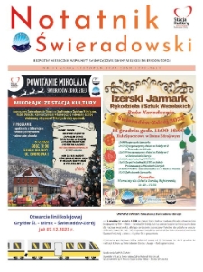 Notatnik Świeradowski : bezpłatny miesięcznik wsp&oacute;lnoty samorządowej Gminy Miejskiej Świerad&oacute;w-Zdr&oacute;j, 2023, nr 11 (300)