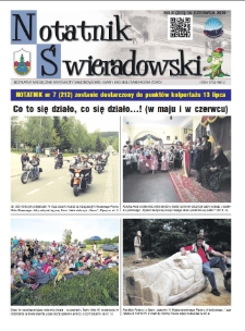 Notatnik Świeradowski : bezpłatny miesięcznik wsp&oacute;lnoty samorządowej Gminy Miejskiej Świerad&oacute;w-Zdr&oacute;j, 2016, nr 6 (211)