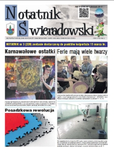Notatnik Świeradowski : bezpłatny miesięcznik wsp&oacute;lnoty samorządowej Gminy Miejskiej Świerad&oacute;w-Zdr&oacute;j, 2017, nr 2 (219)