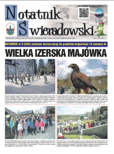 Notatnik Świeradowski : bezpłatny miesięcznik wsp&oacute;lnoty samorządowej Gminy Miejskiej Świerad&oacute;w-Zdr&oacute;j, 2017, nr 5 (222)