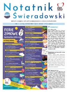 Notatnik Świeradowski : bezpłatny miesięcznik wsp&oacute;lnoty samorządowej Gminy Miejskiej Świerad&oacute;w-Zdr&oacute;j, 2022, nr 1 (278)