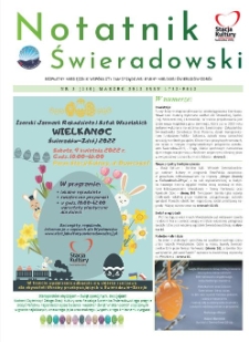 Notatnik Świeradowski : bezpłatny miesięcznik wsp&oacute;lnoty samorządowej Gminy Miejskiej Świerad&oacute;w-Zdr&oacute;j, 2022, nr 3 (280)