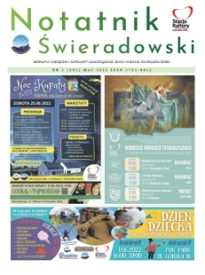 Notatnik Świeradowski : bezpłatny miesięcznik wsp&oacute;lnoty samorządowej Gminy Miejskiej Świerad&oacute;w-Zdr&oacute;j, 2022, nr 5 (282)