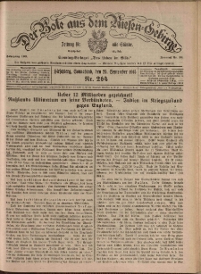 Der Bote aus dem Riesen-Gebirge : Zeitung f&uuml;r alle St&auml;nde, R. 103, 1915, nr 264