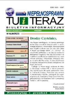 Niepełnosprawni Tu i Teraz : biuletyn informacyjny, 2011, nr 1 (40)