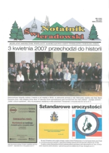 Notatnik Świeradowski : bezpłatny miesięcznik wsp&oacute;lnoty samorządowej Gminy Świerad&oacute;w-Czerniawa Zdr&oacute;j, 2007, nr 4 (101) (maj)