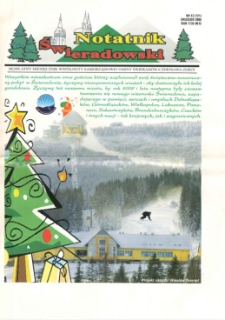 Notatnik Świeradowski : bezpłatny miesięcznik wsp&oacute;lnoty samorządowej Gminy Świerad&oacute;w-Czerniawa Zdr&oacute;j, 2008, nr 12 (121)
