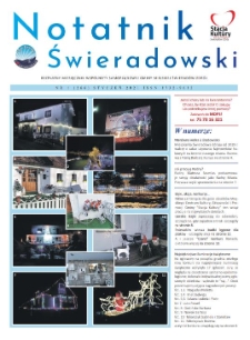Notatnik Świeradowski : bezpłatny miesięcznik wsp&oacute;lnoty samorządowej Gminy Miejskiej Świerad&oacute;w-Zdr&oacute;j, 2021, nr 1 (266) (styczeń)