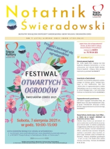 Notatnik Świeradowski : bezpłatny miesięcznik wsp&oacute;lnoty samorządowej Gminy Miejskiej Świerad&oacute;w-Zdr&oacute;j, 2021, nr 7 (272) (lipiec)