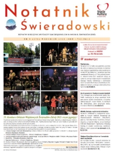 Notatnik Świeradowski : bezpłatny miesięcznik wsp&oacute;lnoty samorządowej Gminy Miejskiej Świerad&oacute;w-Zdr&oacute;j, 2021, nr 9 (274) (wrzesień)