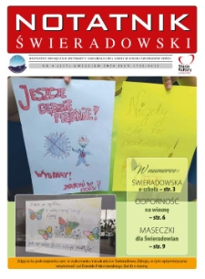 Notatnik Świeradowski : bezpłatny miesięcznik wsp&oacute;lnoty samorządowej Gminy Miejskiej Świerad&oacute;w-Zdr&oacute;j, 2020, nr 4 (257) kwiecień)