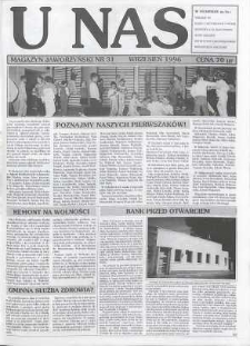 U Nas : miesięcznik jaworzyński, 1996, nr 31