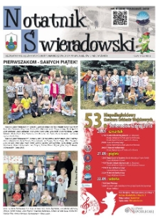 Notatnik Świeradowski : bezpłatny miesięcznik wsp&oacute;lnoty samorządowej Gminy Miejskiej Świerad&oacute;w-Zdr&oacute;j, 2018 nr 9 (238) (wrzesień)
