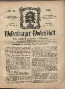 Waldenburger Wochenblatt, Jg. 5, 1859, nr 21