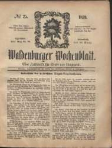 Waldenburger Wochenblatt, Jg. 5, 1859, nr 25