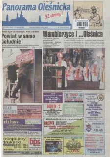 Panorama Oleśnicka: tygodnik Ziemi Oleśnickiej, 1999, nr 1 (393)