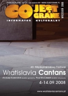 Co Jest Grane : informator kulturalny, 2008, nr 175