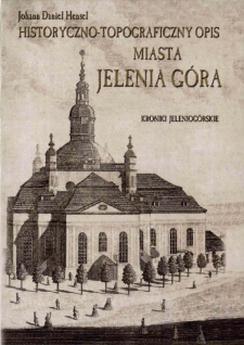 Promocja książki z serii: Kroniki Jeleniog&oacute;rskie Johann Daniel Hensel "Historyczno-topograficzny opis miasta Jelenia G&oacute;ra" - zaproszenie [Dokument życia społecznego]