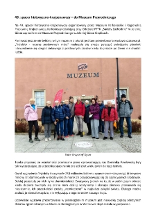 49. spacer historyczno-krajoznawczy &ndash; do Muzeum Przyrodniczego [Dokument elektroniczny]