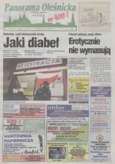Panorama Oleśnicka: tygodnik Ziemi Oleśnickiej, 1999, nr 8 (400)