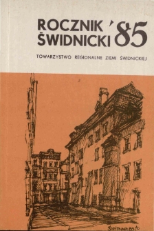 Rocznik Świdnicki, T. 13 (1985)