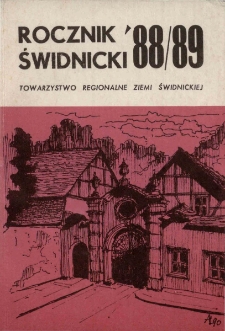 Rocznik Świdnicki, T. 16 (1988/1989)