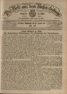 Der Bote aus dem Riesen-Gebirge : Zeitung f&uuml;r alle St&auml;nde, R. 104, 1916, nr 19