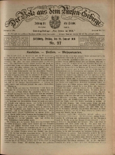 Der Bote aus dem Riesen-Gebirge : Zeitung f&uuml;r alle St&auml;nde, R. 104, 1916, nr 27