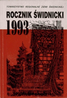 Rocznik Świdnicki, T. 19 (1993)