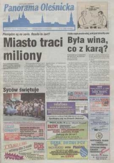 Panorama Oleśnicka: tygodnik Ziemi Oleśnickiej, 1999, nr 23 (415)