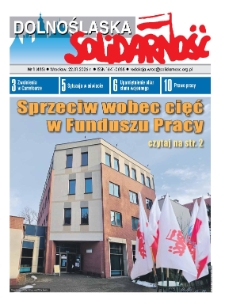 Dolnośląska Solidarność, 2026, nr 1 (485)