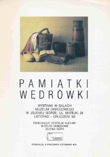 Pamiątki wędr&oacute;wki - zaproszenie [Dokument życia społecznego]