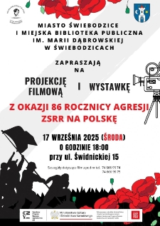 Projekcja filmowa i wystawa - plakat [Dokument życia społecznego]