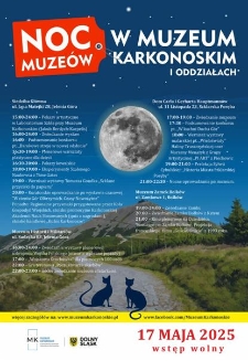 Noc Muze&oacute;w w Muzeum Karkonoskim - plakat [Dokument elektroniczny]