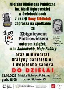 Spotkanie ze Zbigniewem Piotrowiczem - plakat [Dokument życia społecznego]