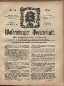 Waldenburger Wochenblatt, Jg. 5, 1859, nr 53