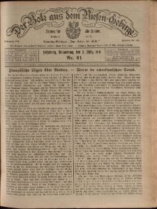 Der Bote aus dem Riesen-Gebirge : Zeitung f&uuml;r alle St&auml;nde, R. 104, 1916, nr 61