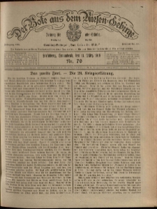 Der Bote aus dem Riesen-Gebirge : Zeitung f&uuml;r alle St&auml;nde, R. 104, 1916, nr 70