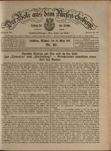 Der Bote aus dem Riesen-Gebirge : Zeitung f&uuml;r alle St&auml;nde, R. 104, 1916, nr 81